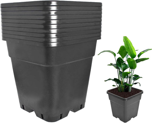 10-Pack 2 Gallon Heavy Duty Garden Plant Pots