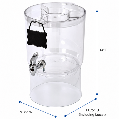 Buddeez Durable 2 Gallon Beverage Dispenser with Stand