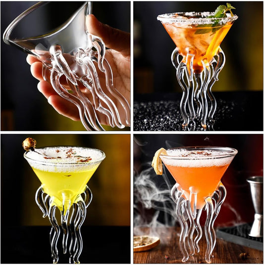 Octopus Cocktail Glass Jellyfish Martini Cup