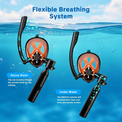 Mini Scuba Tank with Full Face Mask