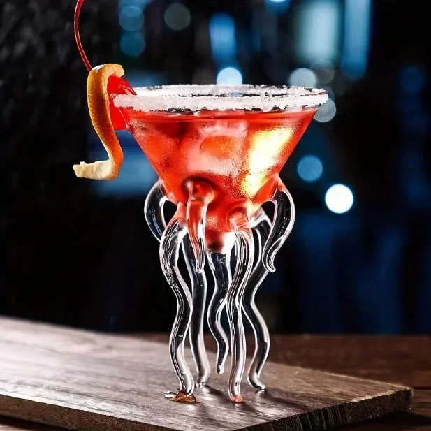 Octopus Cocktail Glass Jellyfish Martini Cup