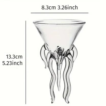 Octopus Cocktail Glass Jellyfish Martini Cup